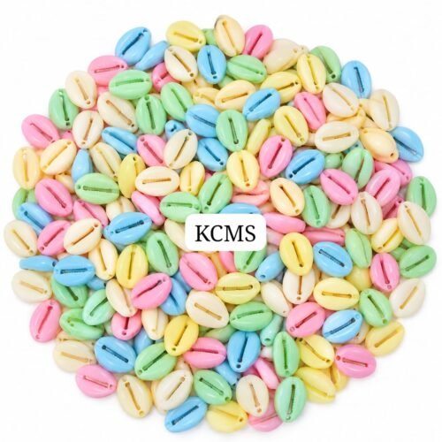 Pastel Colour Plastic Cowrie Shells