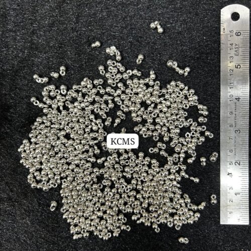 4mm Weightless Silver Ghungroo – Jewellery Making