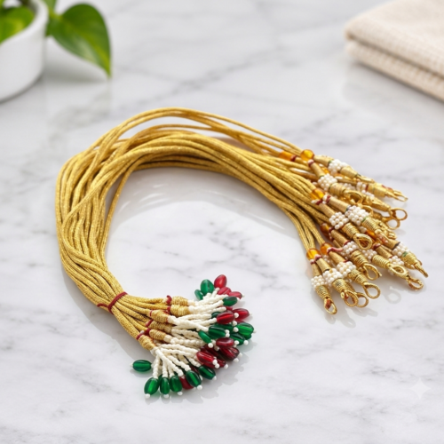 Golden Necklace Back Rope – Pack of 12 Pcs